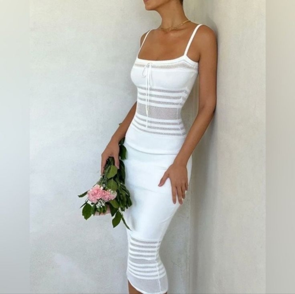 House of CB White Strapless Dress - Picture 7 of 7